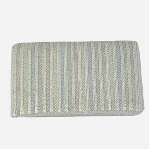 RARE VTG 1950s Walborg Pastel Rainbow Hand Beaded Purse Macau Evening Bag Retro